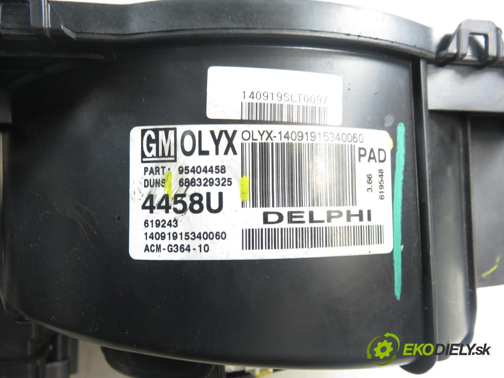 OPEL MOKKA / MOKKA X CROSSOVER 2015 96,00 1.7 CDTI - A 17 DTS 1686,00 Ventilátor vetráku 688329325