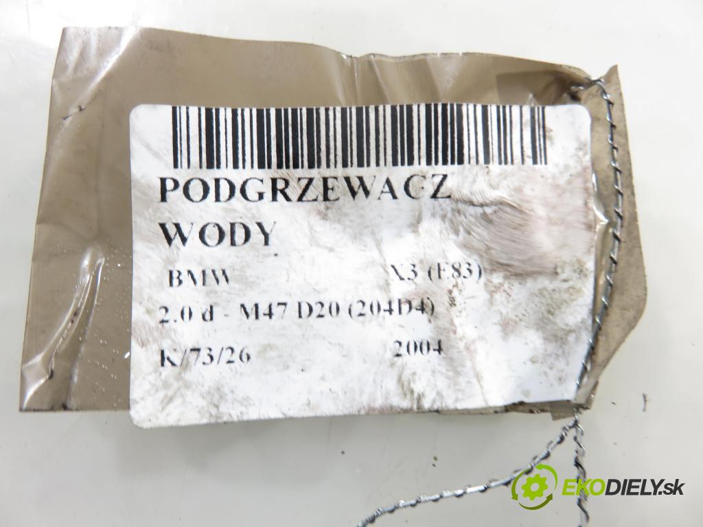 BMW X3 (E83) SUV 2004 110,00 2.0 d 150 - M47 D20 (204D4) 1995,00 vody 6918806 (Ohřívání, ventilace)
