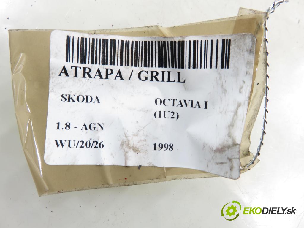 SKODA OCTAVIA I (1U2) LIFTBACK 1998 92,00 1.8 - AGN 1781,00 Mriežka / maska 1U0853651