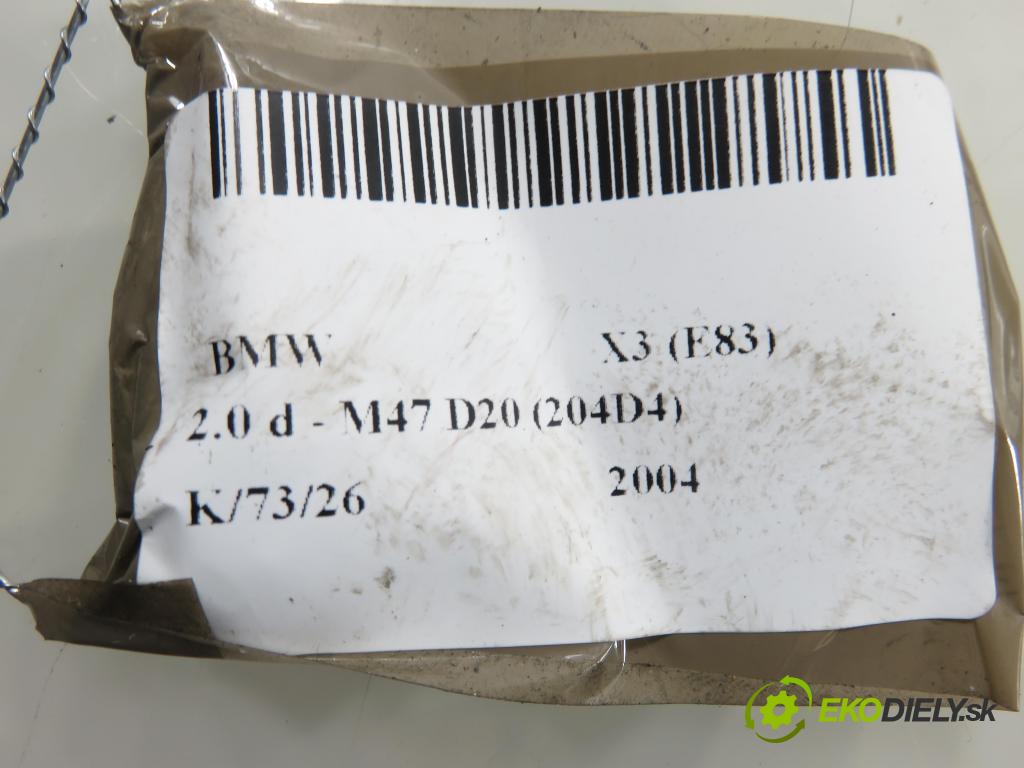 BMW X3 (E83) SUV 2004 110,00 2.0 d 150 - M47 D20 (204D4) 1995,00 kryty protislnečné