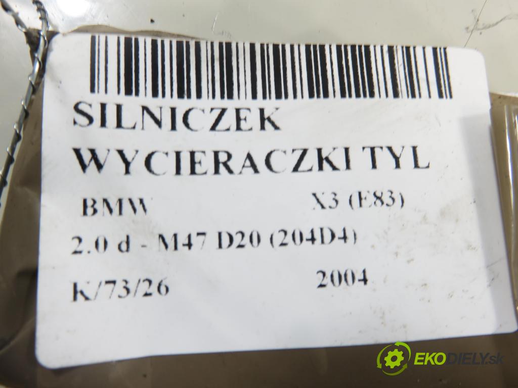 BMW X3 (E83) SUV 2004 110,00 2.0 d 150 - M47 D20 (204D4) 1995,00 Motorček stierače zadné 0390201594