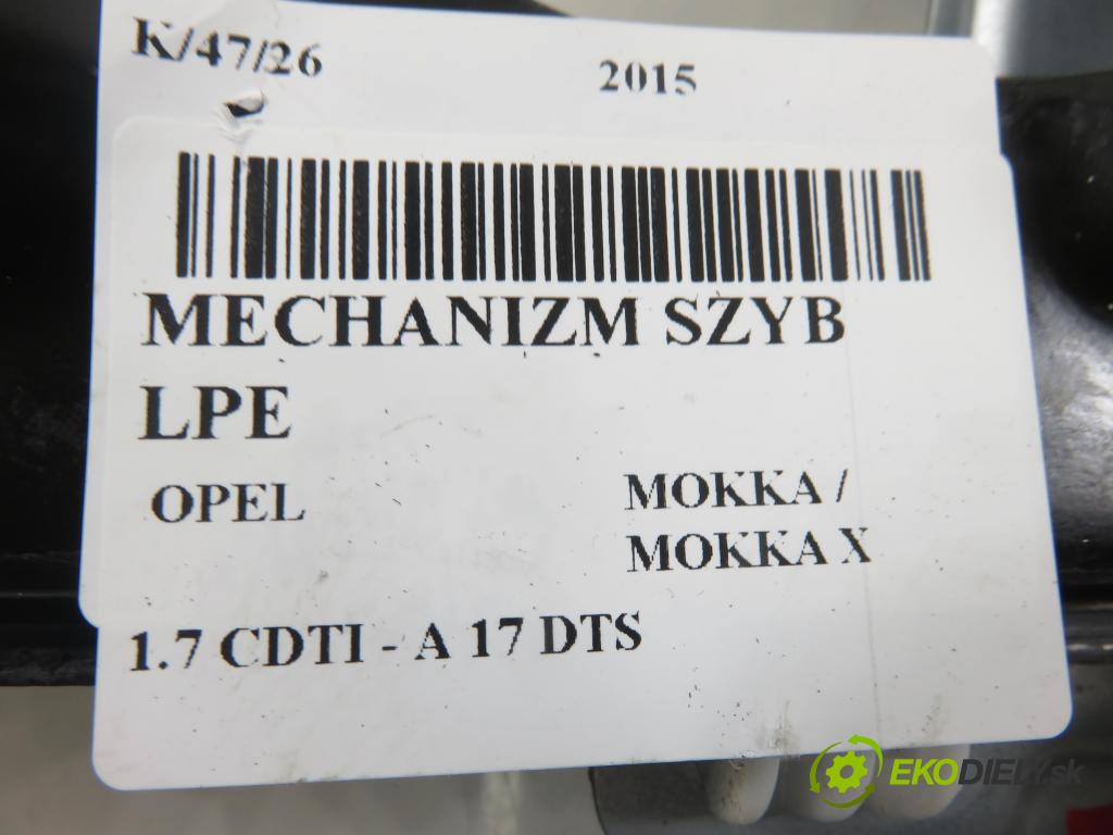 OPEL MOKKA / MOKKA X CROSSOVER 2015 96,00 1.7 CDTI - A 17 DTS 1686,00 Mechanizmus okien 9885020ASY ; 98820SUV20