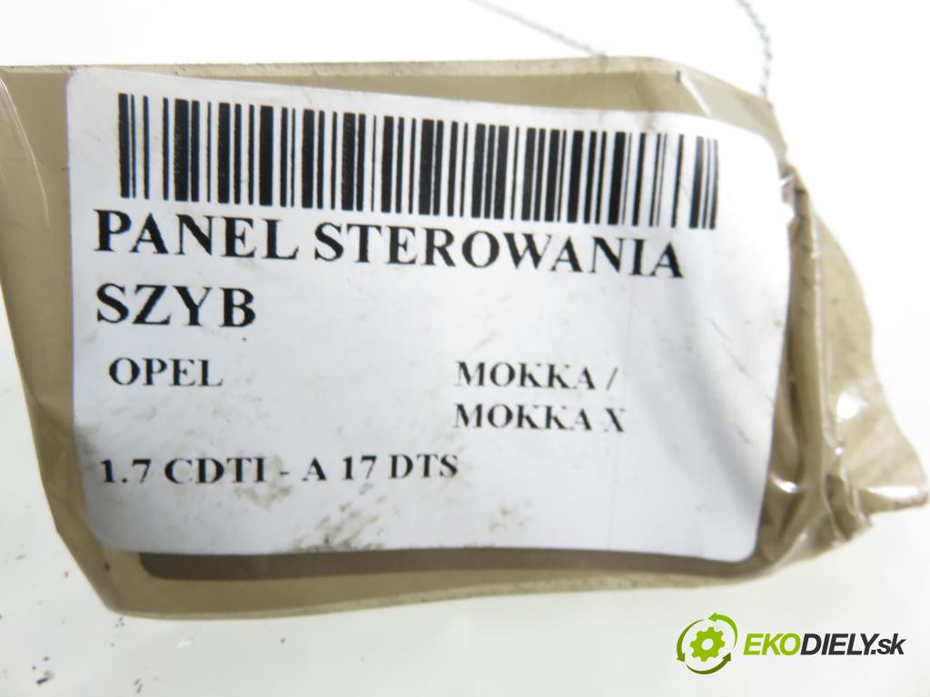 OPEL MOKKA / MOKKA X CROSSOVER 2015 96,00 1.7 CDTI - A 17 DTS 1686,00 Panel ovládania okien 95393863600R