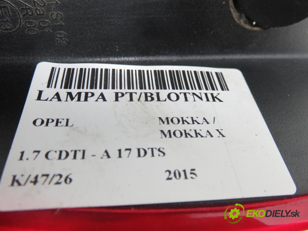 OPEL MOKKA / MOKKA X CROSSOVER 2015 96,00 1.7 CDTI - A 17 DTS 1686,00 Svetlo pravé zadné 