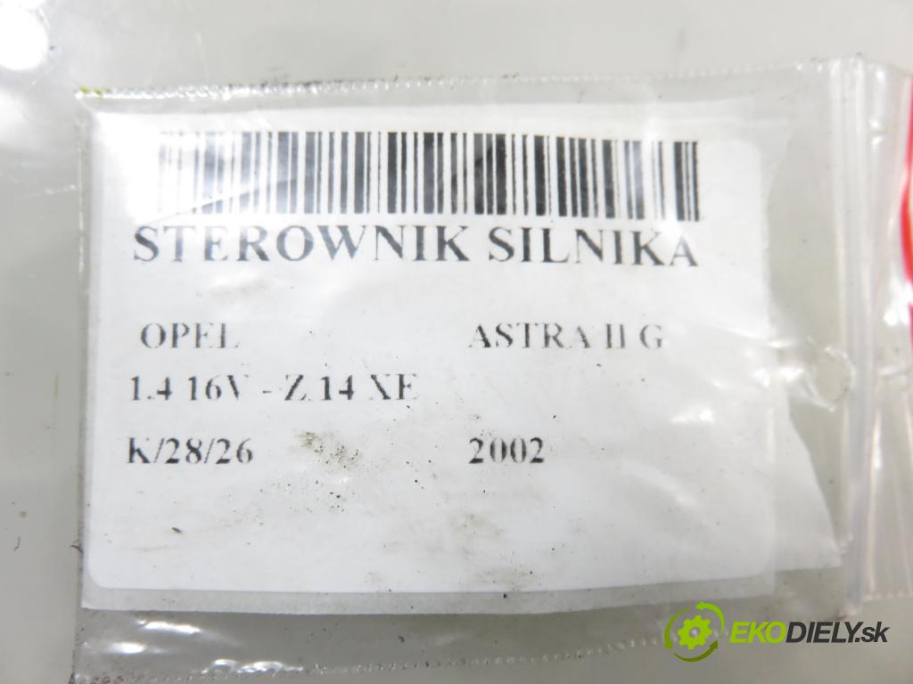OPEL ASTRA G liftback (T98) HB 2002 66,00 1.4 16V - Z 14 XE 1389,00 Riadiaca jednotka Motor 12242030