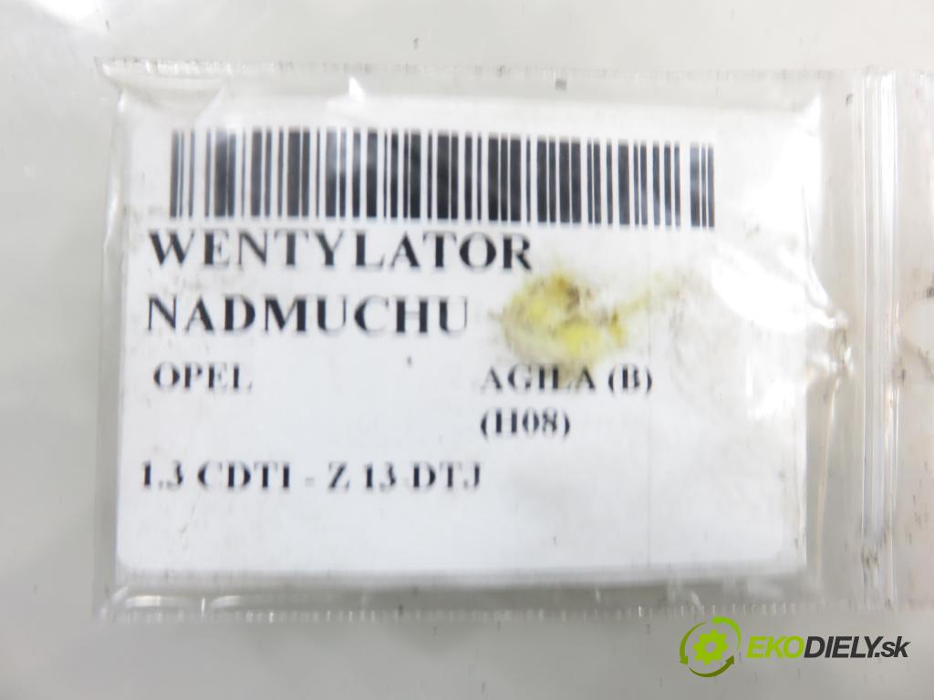 OPEL AGILA (B) (H08) HB 2008 55,00 1.3 CDTI - Z 13 DTJ 1248,00 Ventilátor vetráku A10370B07000