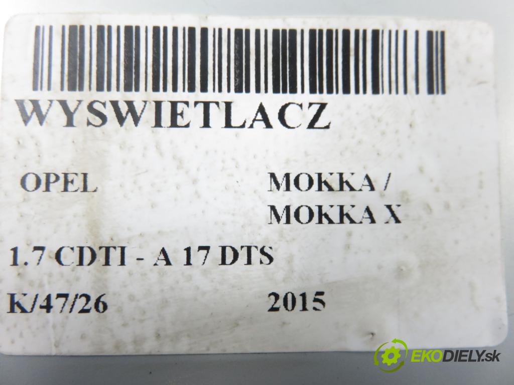 OPEL MOKKA / MOKKA X CROSSOVER 2015 96,00 1.7 CDTI - A 17 DTS 1686,00 ZOBRAZIT: 95247248