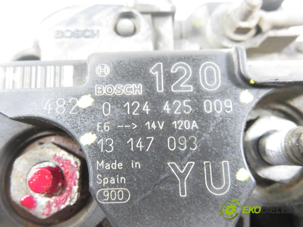 OPEL ASTRA G liftback (T98) HB 2002 66,00 1.4 16V - Z 14 XE 1389,00 Alternátor 13147093YU ; 13147093 ; 0124425009 (Alternátor)
