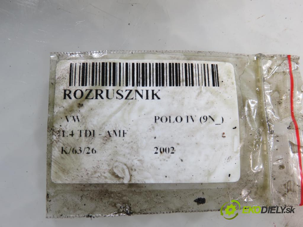 VW POLO (9N_) HB 2002 55,00 1.4 TDI PD 75 - AMF 1422,00 Štartér 02A911024D ; 0001125042 (Štartér)