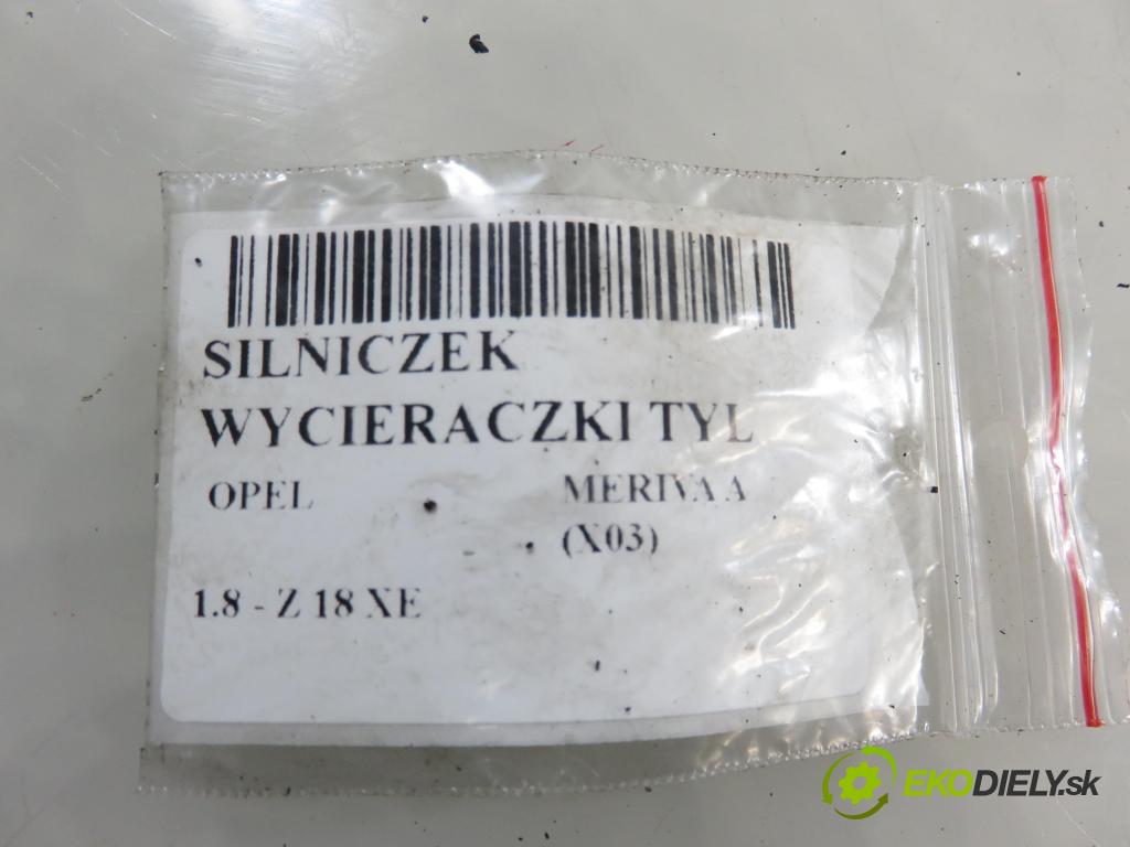 OPEL MERIVA A nadwozie wielkoprzestrzenne (MPV) (X03) HB 2006 92,00 1.8 - Z 18 XE 1796,00 Motorček stierače zadné 