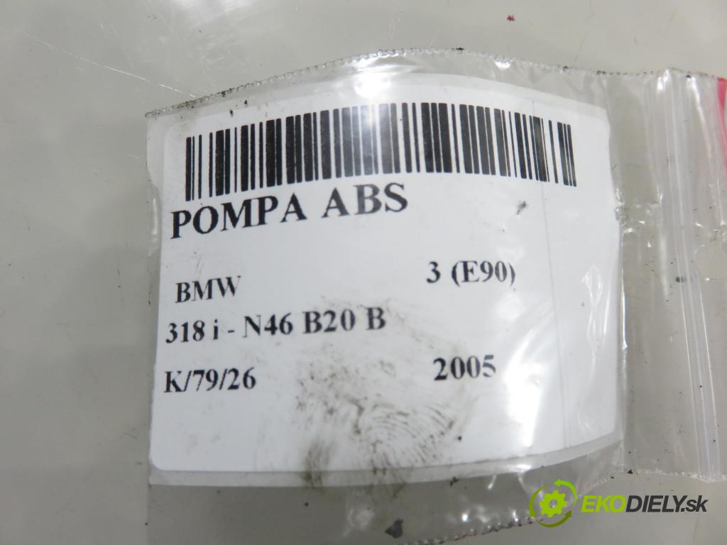 BMW 3 (E90) SEDAN 2005 95,00 318 i 129 - N46 B20 B 1995,00 Pumpa ABS 10096008303 ; 6772214 ; 6772213 (Pumpa ABS)