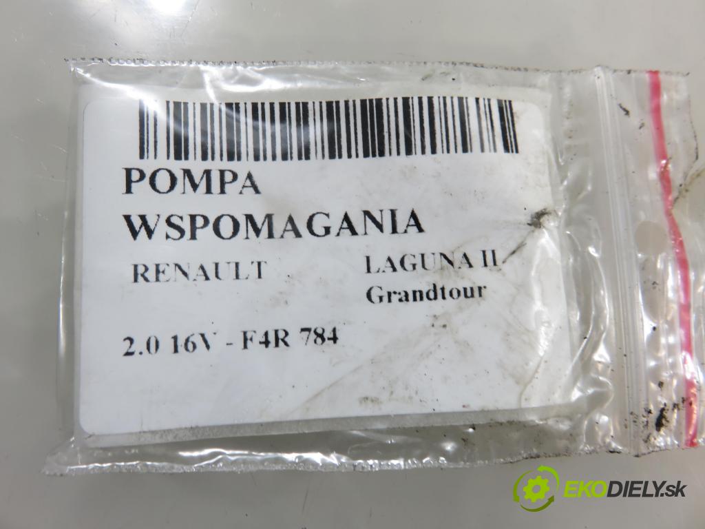 RENAULT LAGUNA II Grandtour (KG0/1_) KOMBI 2006 125,00 2.0 16V - F4R 784 1998,00 Pumpa servočerpadlo 26088276RY ; 8200054959 (Servočerpadlo)