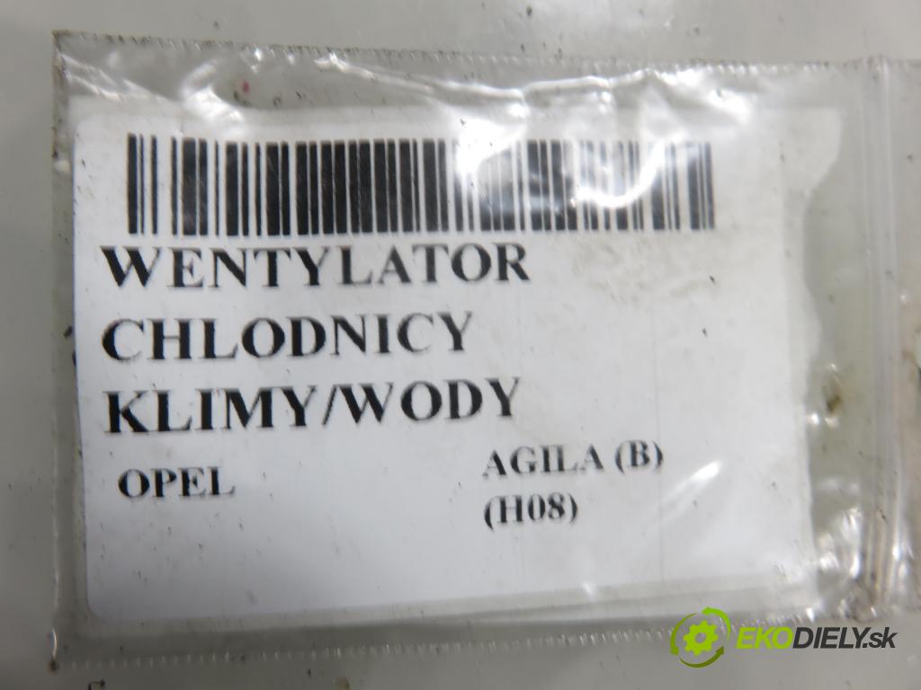 OPEL AGILA (B) (H08) HB 2008 55,00 1.3 CDTI - Z 13 DTJ 1248,00 Ventilátor chladič klíma/voda 1680005170