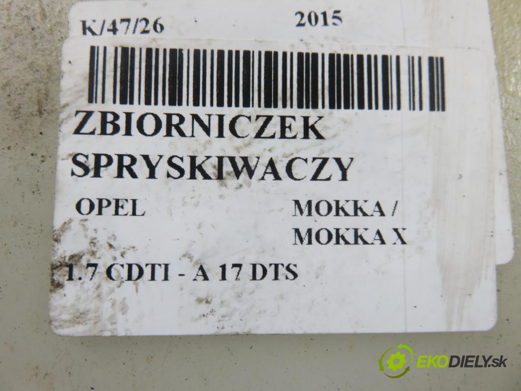 OPEL MOKKA / MOKKA X CROSSOVER 2015 96,00 1.7 CDTI - A 17 DTS 1686,00 Nádržka ostrekovačov 951822471 (Kľučka dverí ostatné)