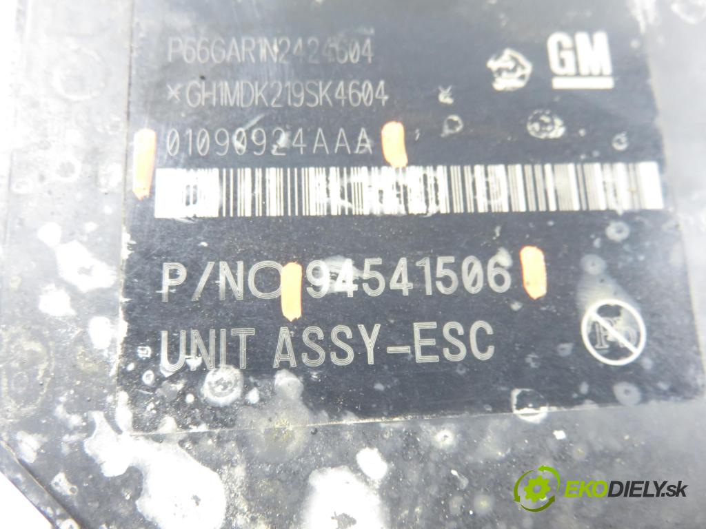 OPEL MOKKA / MOKKA X CROSSOVER 2015 96,00 1.7 CDTI - A 17 DTS 1686,00 Pumpa ABS 01090924AAA ; 94541506 ; 688250455 (Pumpa ABS)