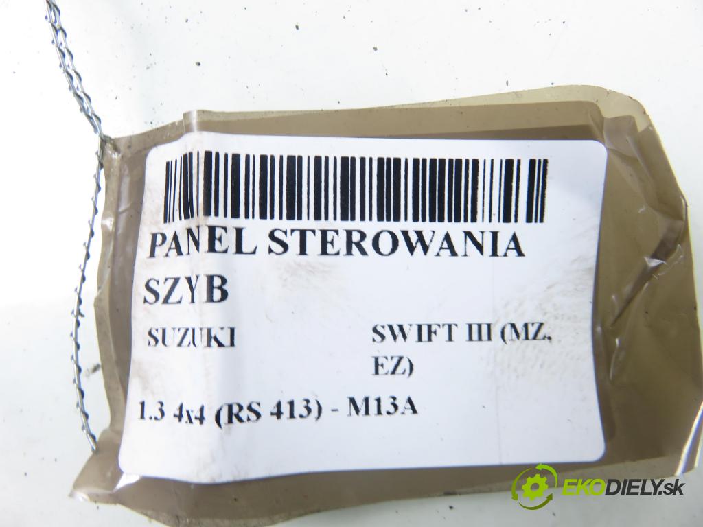 SUZUKI SWIFT III (MZ, EZ) HB 2010 68,00 1.3 4x4 (RS 413) - M13A 1328,00 Panel ovládania okien 62J503177T ; 62J003117T