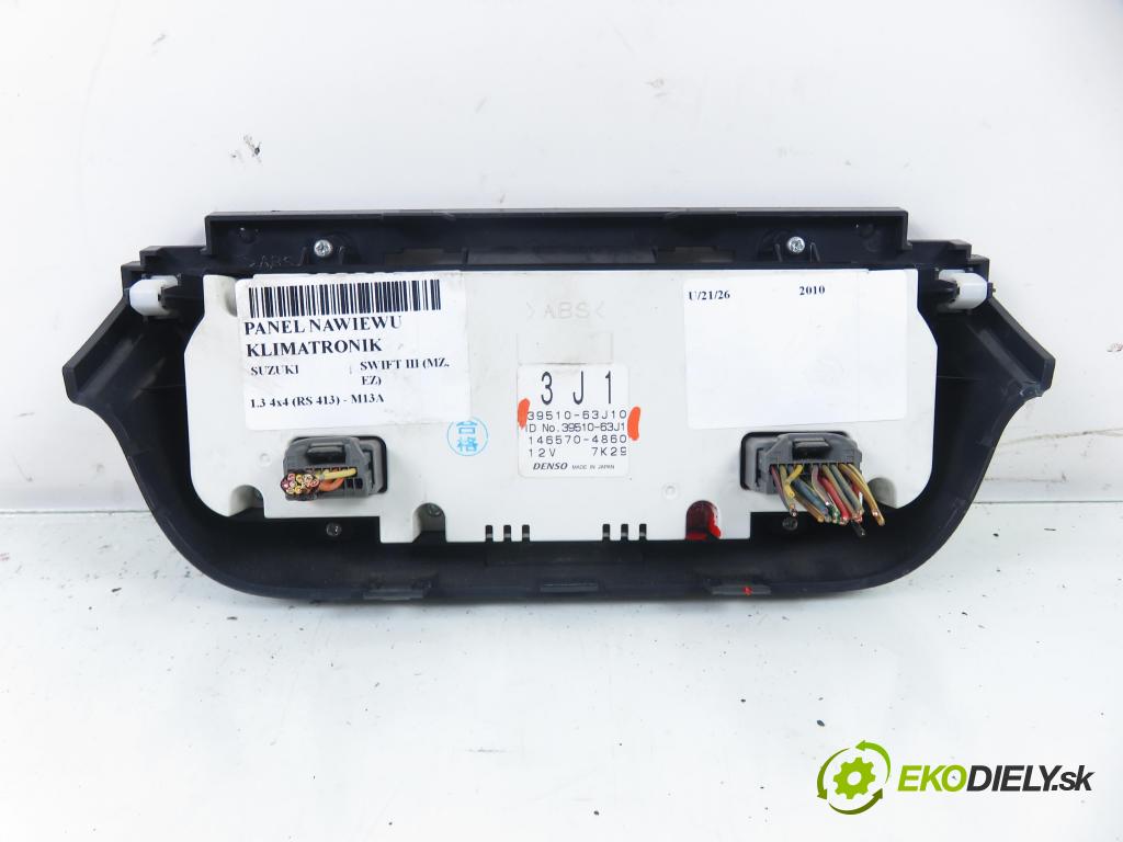 SUZUKI SWIFT III (MZ, EZ) HB 2010 68,00 1.3 4x4 (RS 413) - M13A 1328,00 Panel kúrenia KLIMATRONIK 3951063J10