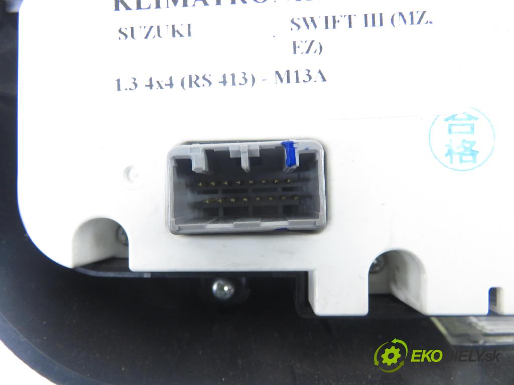 SUZUKI SWIFT III (MZ, EZ) HB 2010 68,00 1.3 4x4 (RS 413) - M13A 1328,00 Panel kúrenia KLIMATRONIK 3951063J10