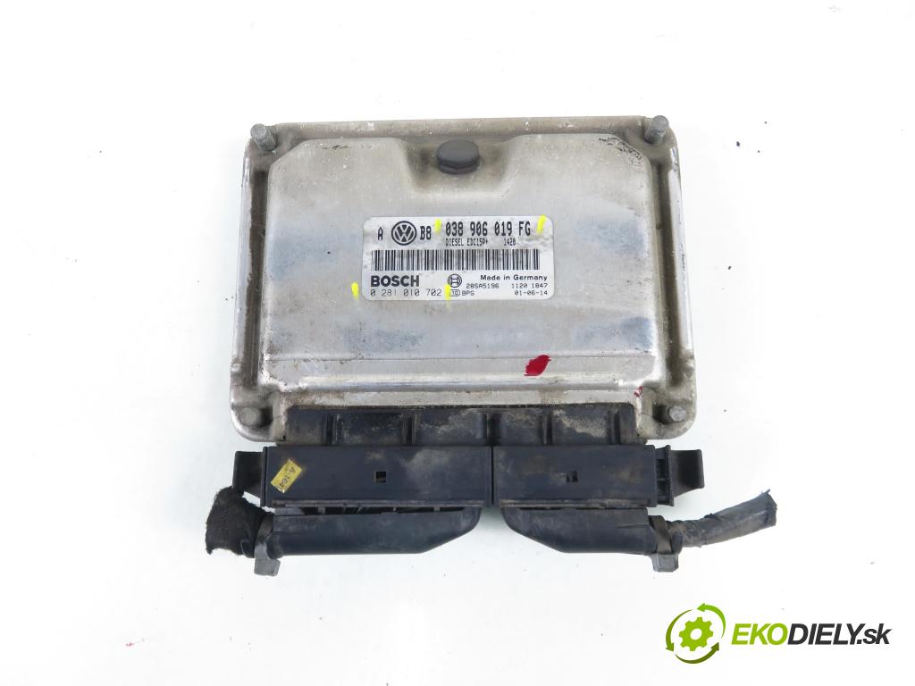 VW GOLF IV (1J1) HB 2000 96,00 1.9 TDI - ASZ 1896,00 Riadiaca jednotka Motor 038906019FG ; 0281010702