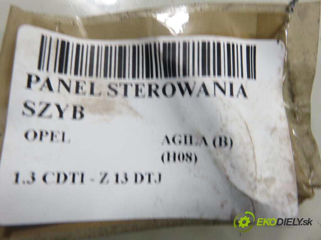 OPEL AGILA (B) (H08) HB 2009 55,00 1.3 CDTI - Z 13 DTJ 1248,00 Panel ovládania okien 8372251K70