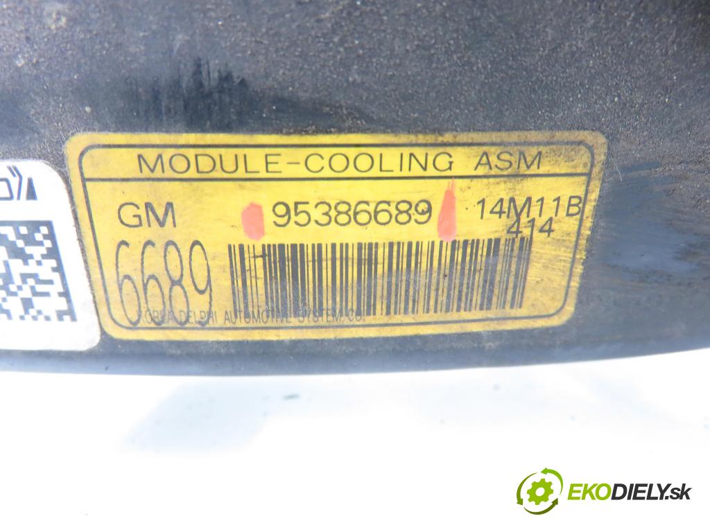 OPEL MOKKA / MOKKA X CROSSOVER 2015 96,00 1.7 CDTI - A 17 DTS 1686,00 Ventilátor chladič klíma/voda F00S3D2027 ; 95386689