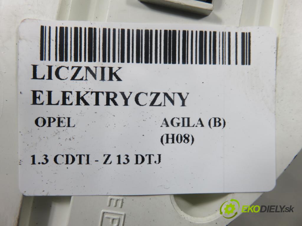 OPEL AGILA (B) (H08) HB 2009 55,00 1.3 CDTI - Z 13 DTJ 1248,00 Prístrojovka elektrický 3410052K02