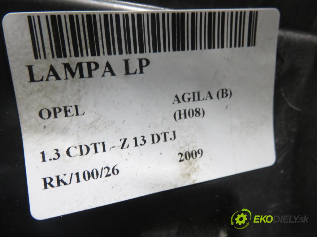 OPEL AGILA (B) (H08) HB 2009 55,00 1.3 CDTI - Z 13 DTJ 1248,00 Svetlo LP 