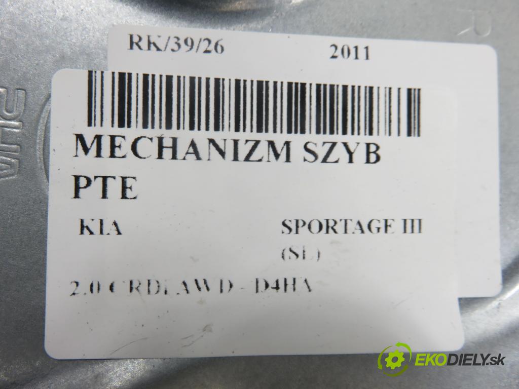 KIA SPORTAGE (SL) SUV 2011 100,00 2.0 CRDi AWD 136 - D4HA 1995,00 Mechanizmus okien PTE 834803U020