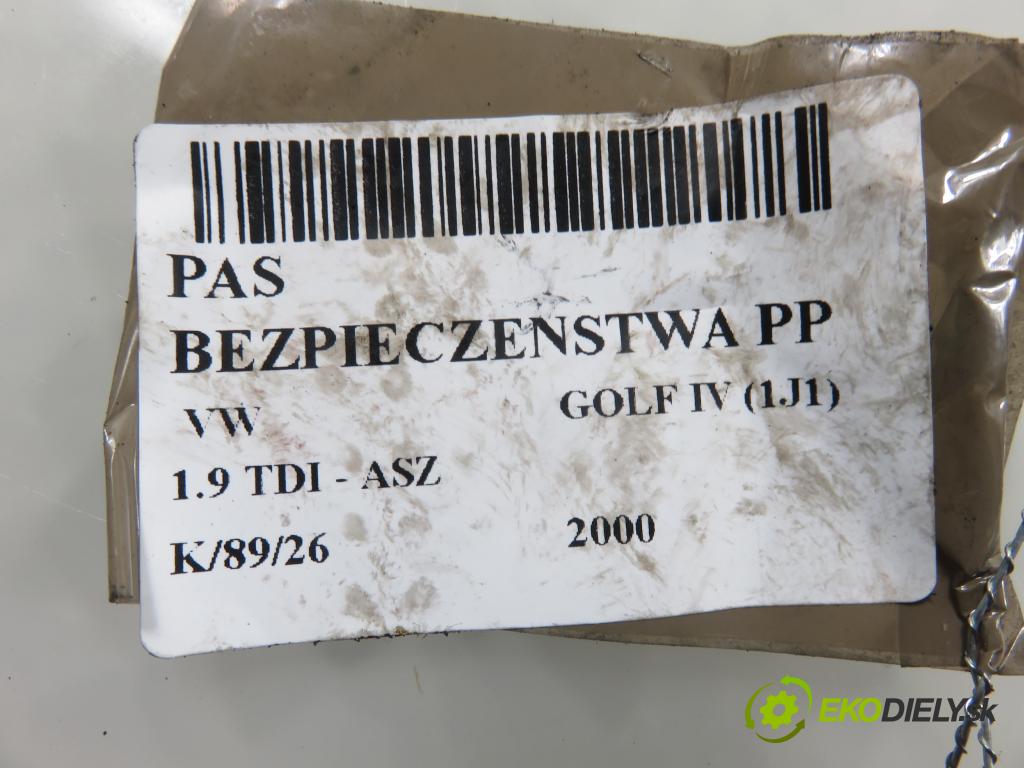 VW GOLF IV (1J1) HB 2000 96,00 1.9 TDI - ASZ 1896,00 Držiak bezpečnostný PP 1J4857706AA ; 33016960