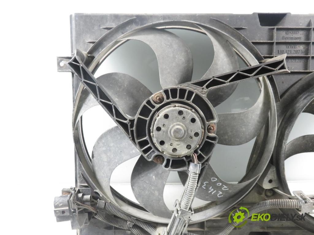 SKODA OCTAVIA I (1U2) LIFTBACK 2002 66,00 1.9 TDI 90- AGR 1896,00 Ventilátor chladič klíma/voda 1J0121207M