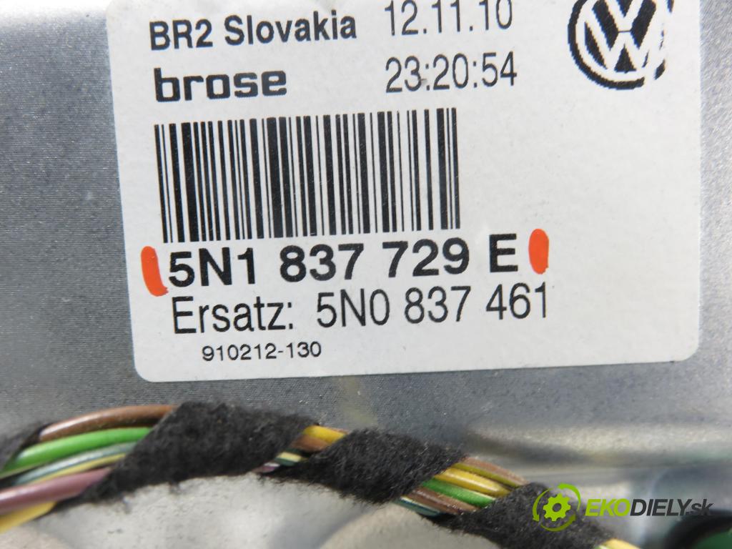 VW TIGUAN (5N_) SUV 2011 103,00 2.0 TDI 4motion - CFFB 1968,00 Mechanizmus okien 5K0959793A ; 5N1837729E ; 5N0959701E