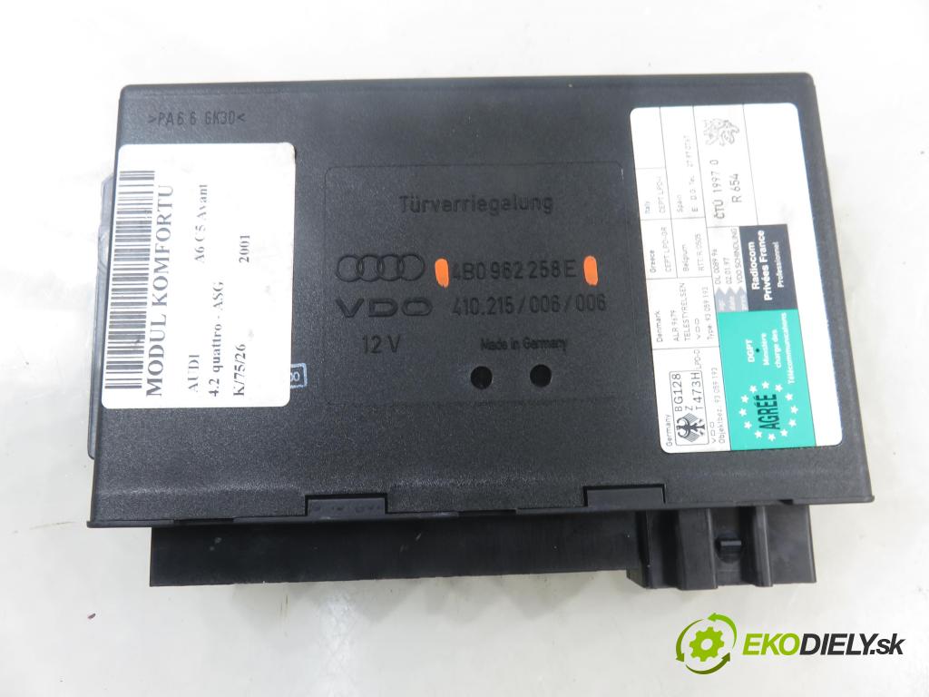 AUDI A6 Avant (4B5, C5) KOMBI 2001 220,00 4.2 quattro - ASG 4172,00 MODUL komfortu 4B0962258E