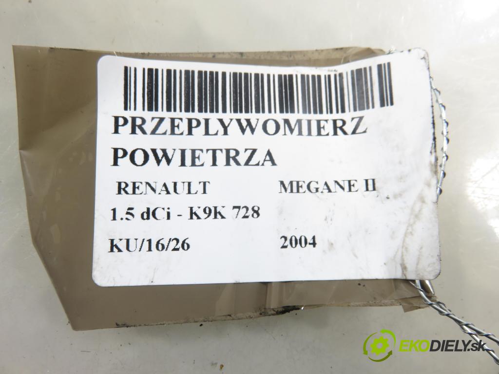 RENAULT MEGANE II (BM0/1_, CM0/1_) HB 2004 0,00 1.5 dCi - K9K 728 1461,00 váha vzduchu vzduchu 5WK9620