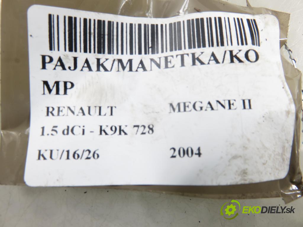 RENAULT MEGANE II (BM0/1_, CM0/1_) HB 2004 0,00 1.5 dCi - K9K 728 1461,00 PAKA/ŘAZENÍ/SADA: 82002164590