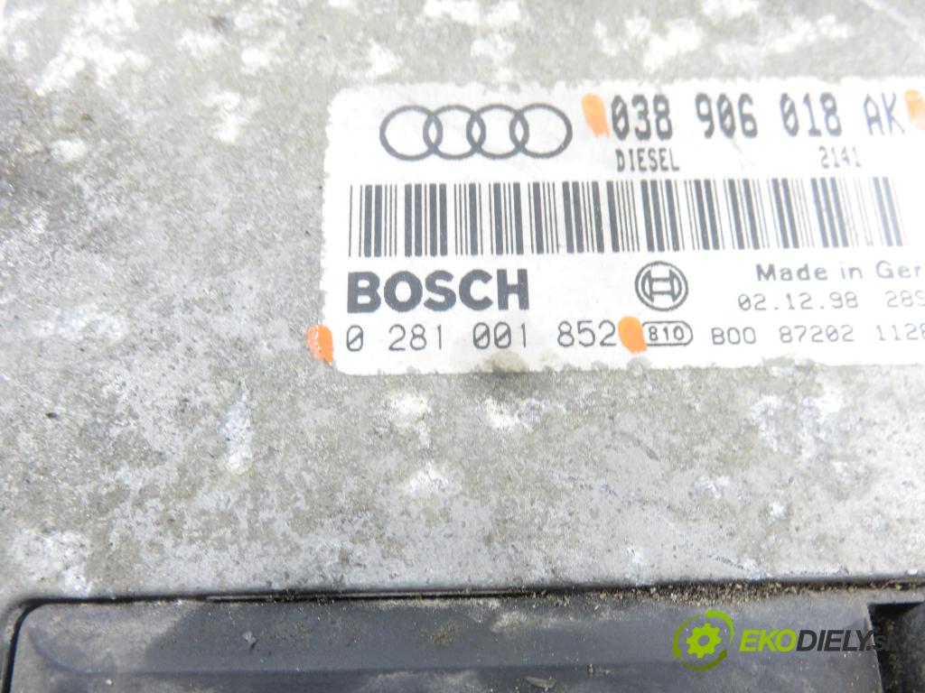 AUDI A3 (8L1) HB 2000 81,00 1.9 TDI 110 - AHF 1896,00 Riadiaca jednotka Motor 0281001852 ; 038906018AK