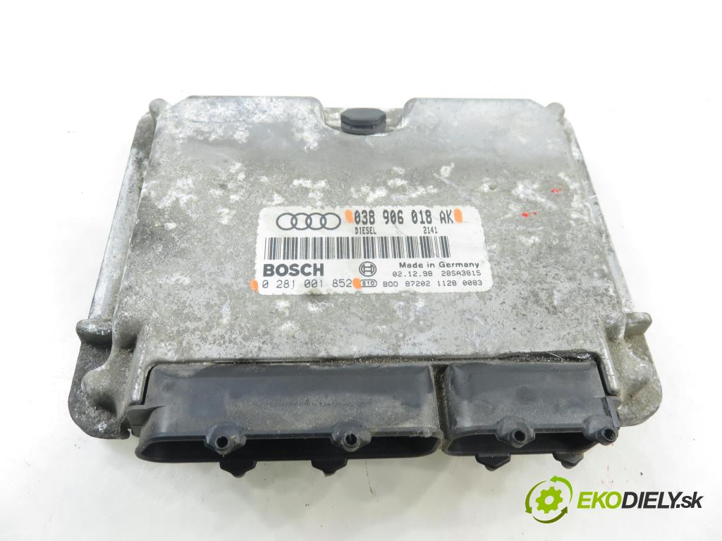 AUDI A3 (8L1) HB 2000 81,00 1.9 TDI 110 - AHF 1896,00 Riadiaca jednotka Motor 0281001852 ; 038906018AK