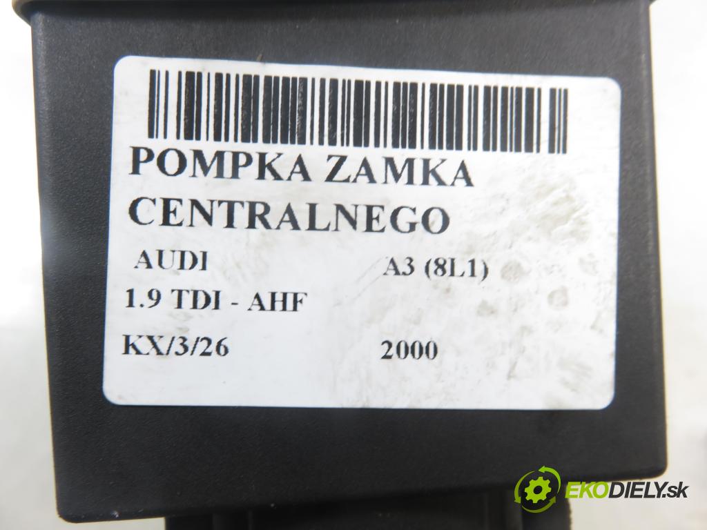 AUDI A3 (8L1) HB 2000 81,00 1.9 TDI 110 - AHF 1896,00 pumpa zámku centrálneho 8L0862257K
