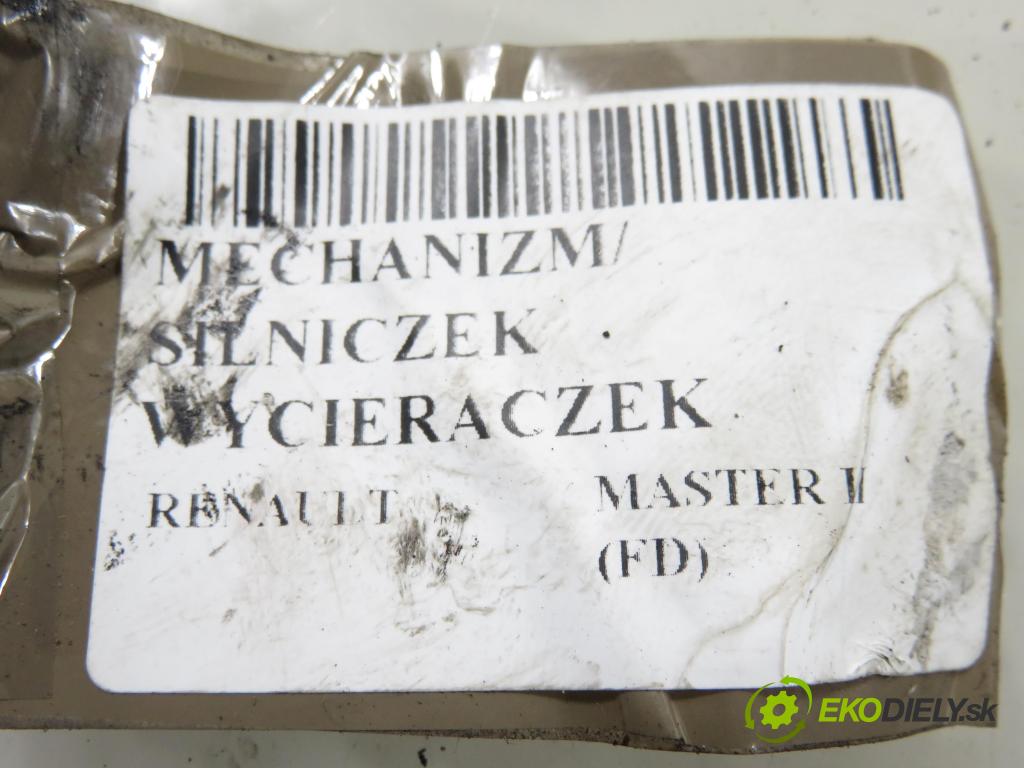 RENAULT MASTER II Skrzynia (FD) FURGON 2006 66,00 2.2 dCI 90 - G9T 750 2188,00 Motorček stieračov