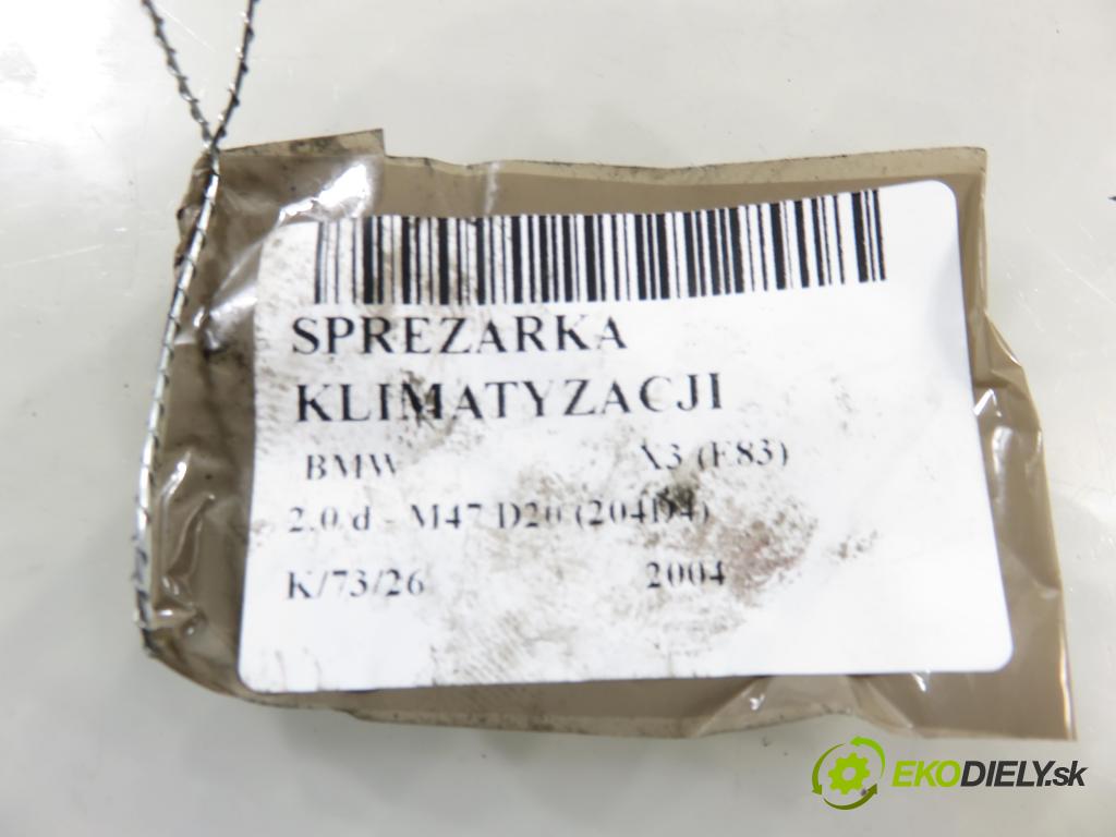 BMW X3 (E83) SUV 2004 110,00 2.0 d 150 - M47 D20 (204D4) 1995,00 KOMPRESOR: klimatizace  (Kompresor klimatizace)