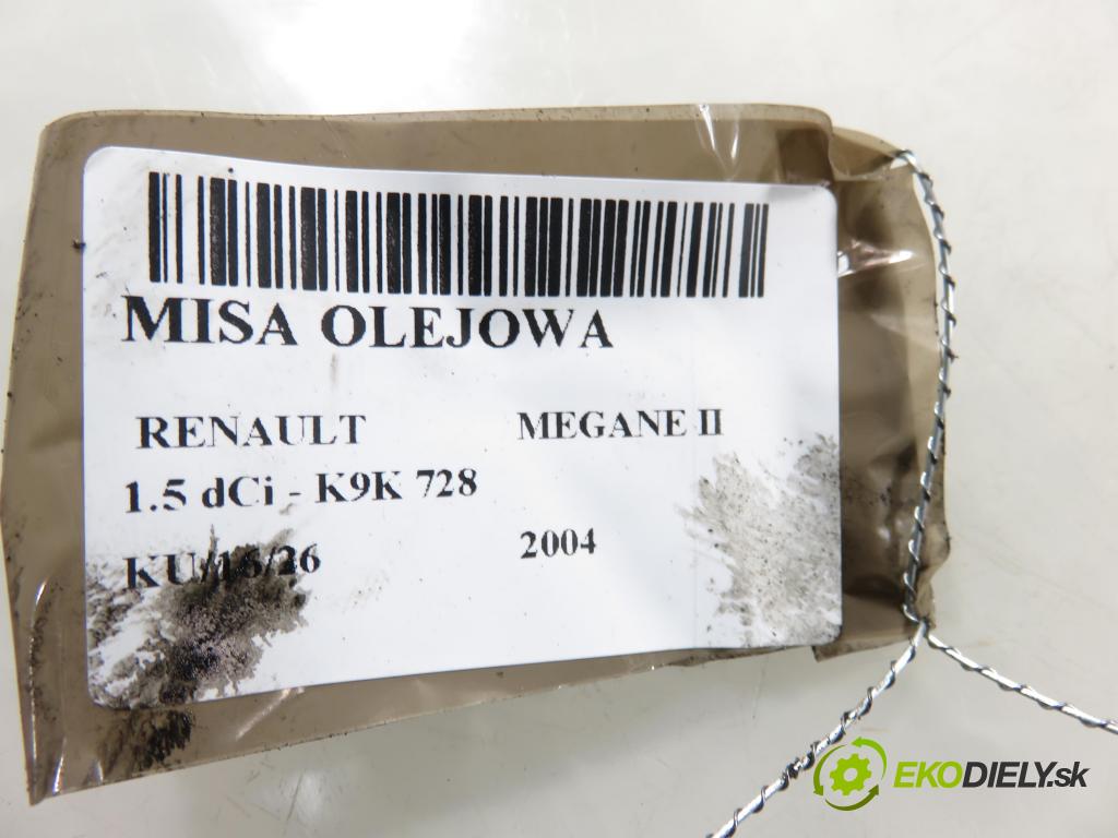 RENAULT MEGANE II (BM0/1_, CM0/1_) HB 2004 0,00 1.5 dCi - K9K 728 1461,00 Vaňa olejová 8200384326 (Olejová vaňa)