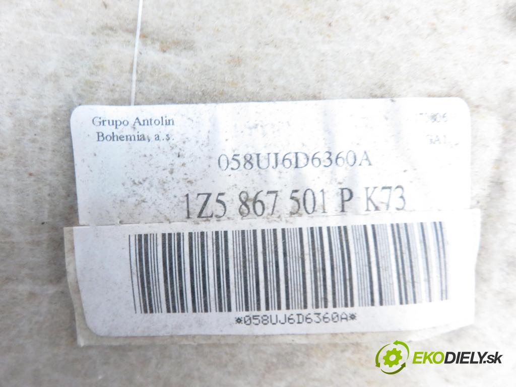 SKODA OCTAVIA II (1Z3) LIFTBACK 2007 125,00 2.0 TDI RS - BMN 1968,00 stropní tapacír 1Z5867501P (Stropní čalounění)