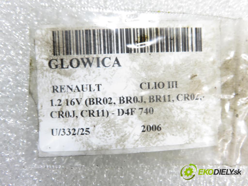 RENAULT CLIO III (BR0/1, CR0/1) HB 2006 55,00 1.2 16V 75 - D4F 740 1149,00 hlava 8200308854