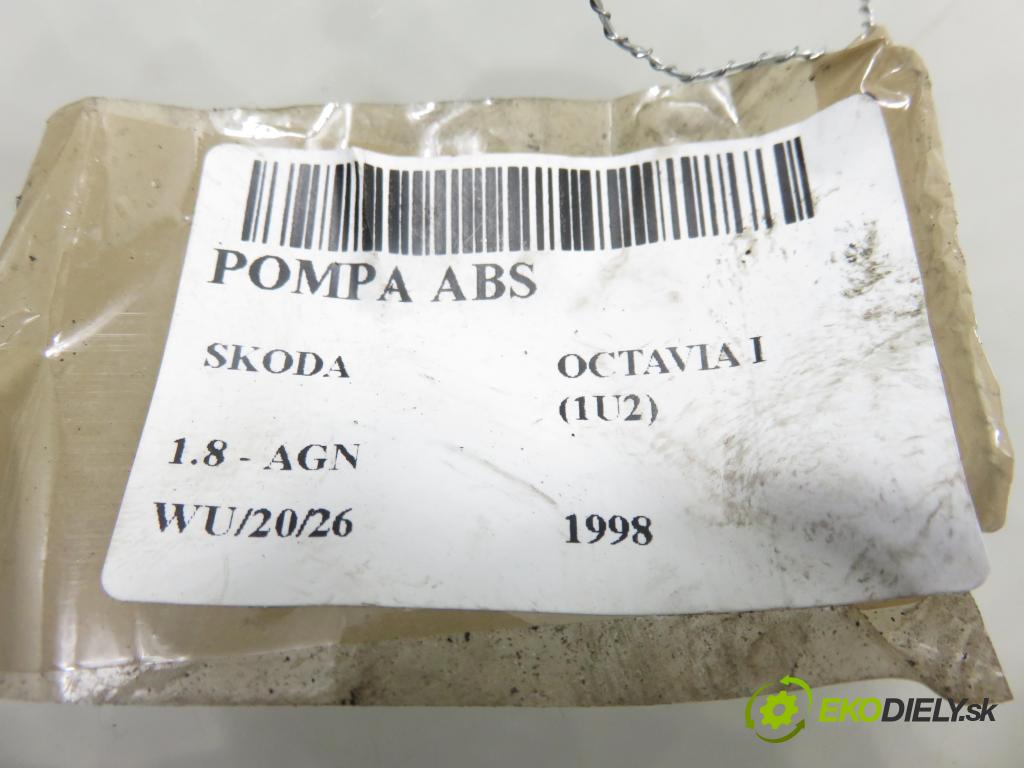 SKODA OCTAVIA I (1U2) LIFTBACK 1998 92,00 1.8 - AGN 1781,00 pumpa ABS 1J0907379A ; 10094603213 (Pumpa ABS)