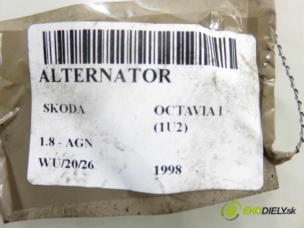 SKODA OCTAVIA I (1U2) LIFTBACK 1998 92,00 1.8 - AGN 1781,00 Alternátor 0123310037 ; 037903025B (Alternátor)