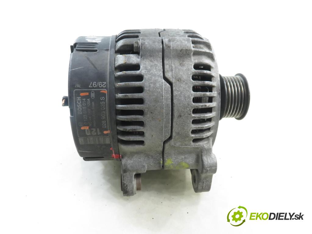 VW GOLF III Variant (1H5) KOMBI 1997 66,00 1.9 TDI - 1Z 1896,00 Alternátor 0123515014 ; 028903025S (Alternátor)