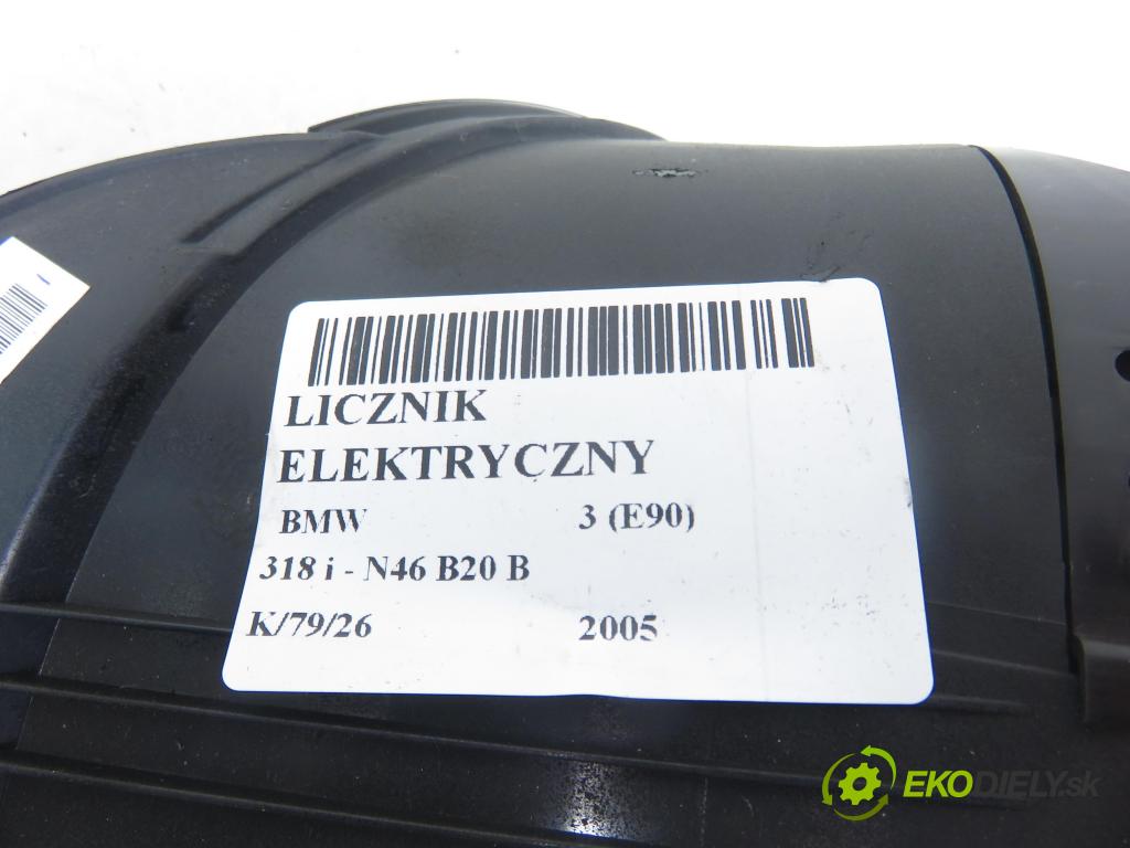 BMW 3 (E90) SEDAN 2005 95,00 318 i 129 - N46 B20 B 1995,00 Prístrojovka elektrický 6983479