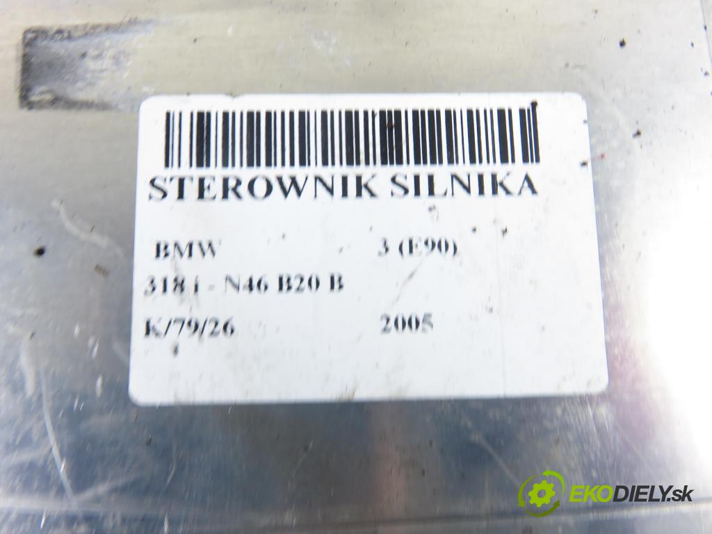 BMW 3 (E90) SEDAN 2005 95,00 318 i 129 - N46 B20 B 1995,00 Riadiaca jednotka Motor 0261201159 ; 7561834