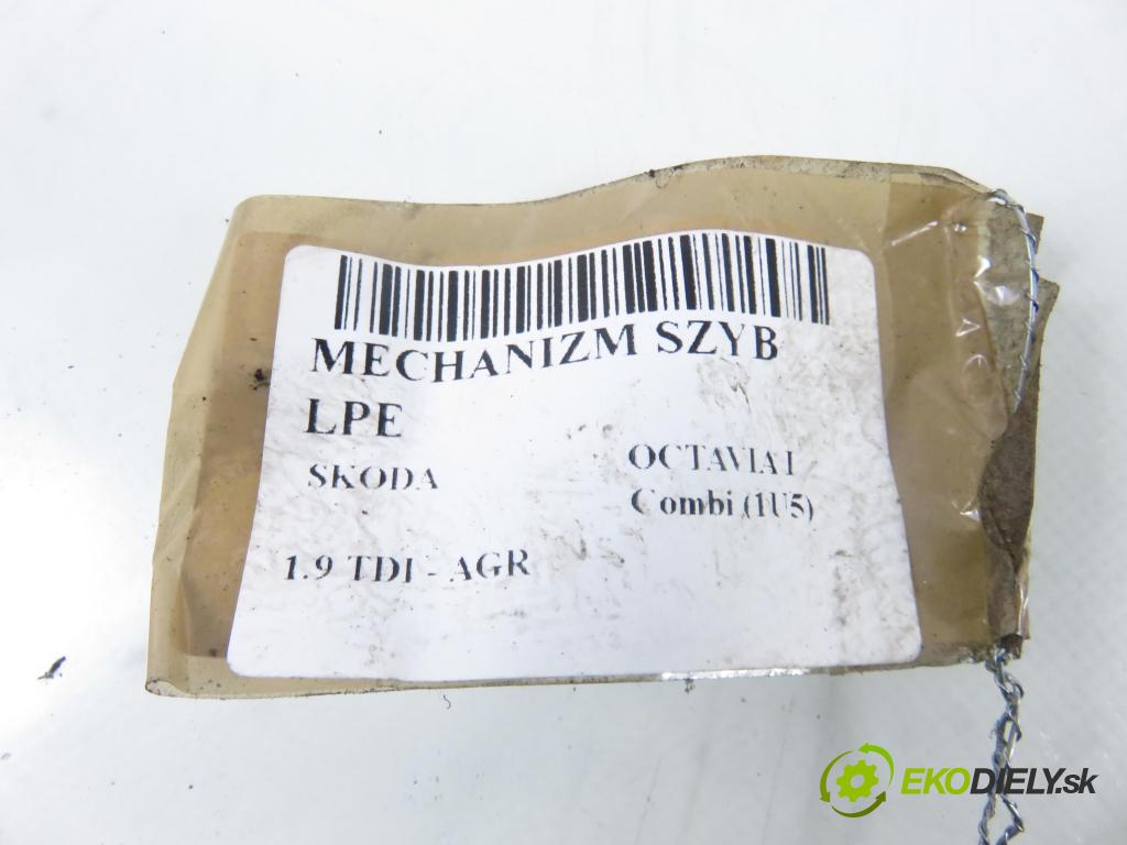 SKODA OCTAVIA I Combi (1U5) KOMBI 2002 66,00 1.9 TDI - AGR 1896,00 Motorček sťahovania okien LP 05074220 ; 104411302 ; 0130821731