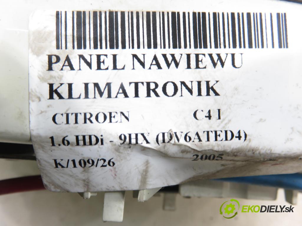 CITROEN C4 I (LC_) HB 2005 66,00 1.6 HDi - 9HX (DV6ATED4) 1560,00 Panel kúrenia KLIMATIZACE: H5756