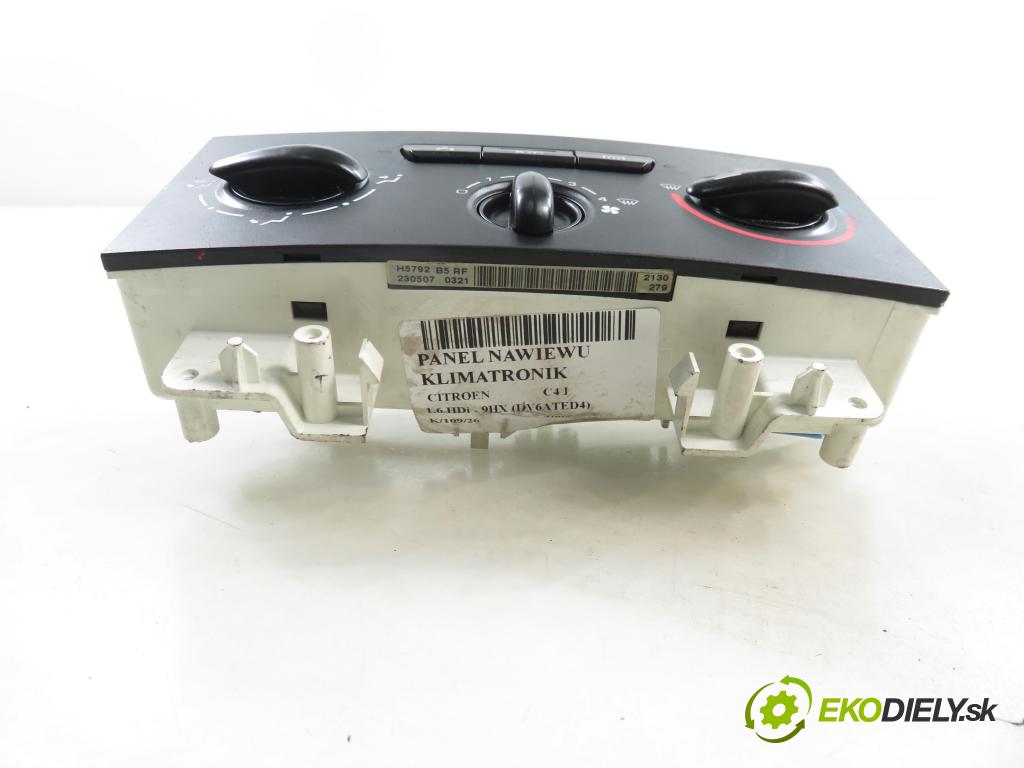 CITROEN C4 I (LC_) HB 2005 66,00 1.6 HDi - 9HX (DV6ATED4) 1560,00 Panel kúrenia KLIMATIZACE: H5756